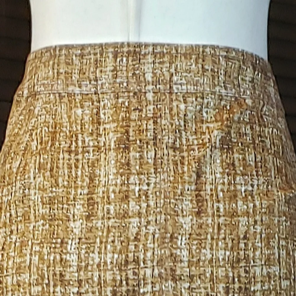 KELLY by Clinton Kelly Pencil Skirt Neutral Easy Care - Reg 14 - Picture 7 of 16
